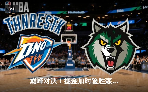 巅峰对决！掘金加时险胜森林狼，约基奇35+17+12率队挺进西决 - 3